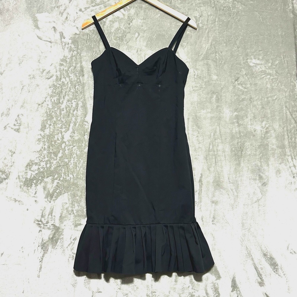 Y2k Express Midi Dress Cocktail Womens 6 Black Whimsigoth Dark Romantic Fairy